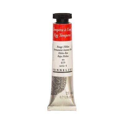 Sennelier Tempera Paint, 21ml, Permanent Intense Red S4