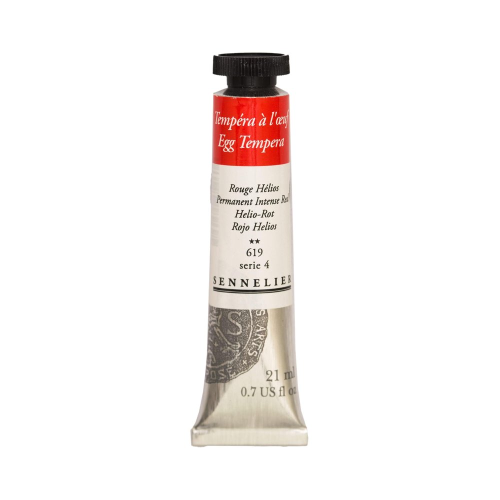 Sennelier Tempera Paint, 21ml, Permanent Intense Red S4