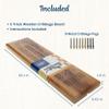 WE Games Cribbage Board Game Set, Travel Cribbage with Card Storage and Metal Pegs, Unique Dark Stained 3 Track Board, Classic Wooden Board Game, Coffee Table Board Games for Adults and Families view 2
