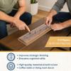WE Games Cribbage Board Game Set, Travel Cribbage with Card Storage and Metal Pegs, Unique Dark Stained 3 Track Board, Classic Wooden Board Game, Coffee Table Board Games for Adults and Families view 4