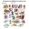 The Parables of Jesus Felt Figures for Flannel Board Bible Stories-precut view 2