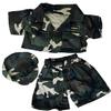 Army Green w/Cap Teddy Bear Clothes Fits Most 14"-18" Build-A-Bear and Make Your Own Stuffed Animals view 1