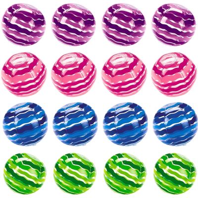 Inflatable Striped Medium Beach Balls | 9 Inch | 12 Pcs.