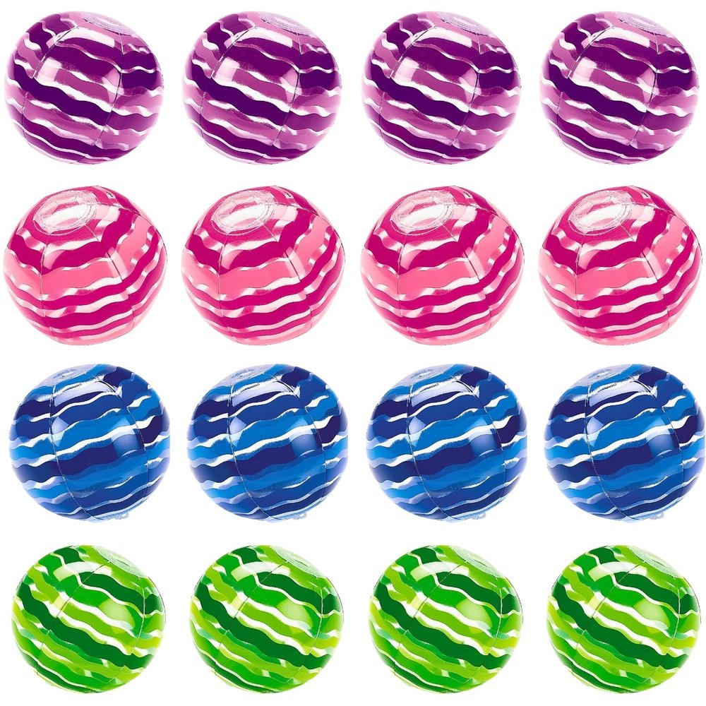 Inflatable Striped Medium Beach Balls | 9 Inch | 12 Pcs.