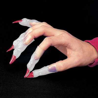 Fun Express Glow in The Dark Witch Fingers for Halloween (72 Pack) Costume Accessories
