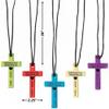 Fun Express - Gem Color Cross Necklaces (4dz) - Jewelry - Necklaces - Cross Necklaces - 48 Pieces view 2