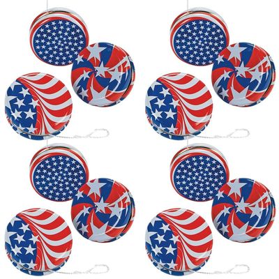 Fun Express - Patriotic YO-Yos for Fourth of July - Toys - Value Toys - Yo - Yos - Fourth of July - 12 Pieces