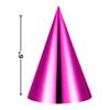 Fun Express - Metallic Cone Hats for Party - Party Supplies - Favors - Misc Favors - Party - 12 Pieces view 2