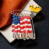 American Flag Bead Pin Craft Kit - Makes 12-4th of July Crafts for Kids and Fun Home Activities view 3