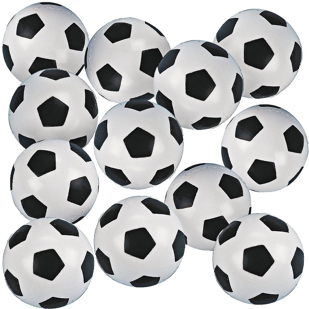 Fun Express Soccer Bouncing Balls - Toys - 12 Pieces