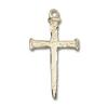14kt Yellow Gold Nail Cross Medal 2 x 1 inches view 1