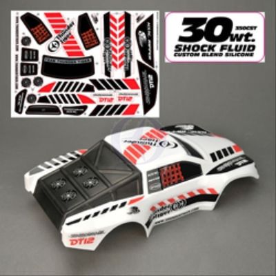 Thunder Tiger RC DT12 Body Painted Vehicle, White