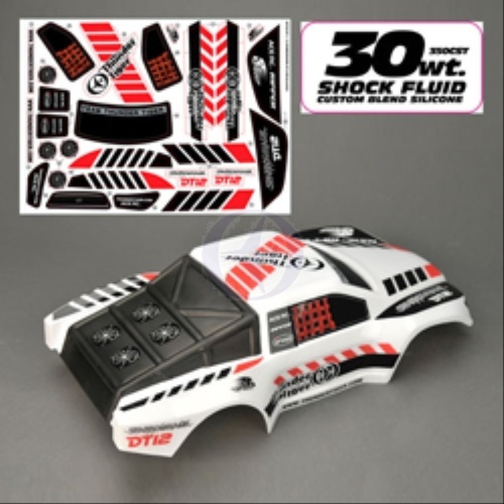 Thunder Tiger RC DT12 Body Painted Vehicle, White