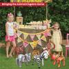 Fun Express Inflatable Animals Safari Jungle Party Decorations - 12 Pack Zoo Animal Inflatables for Birthday Baby Shower | Premium Vinyl Construction for Indoor Outdoor Events | Kids Party Favors view 4