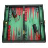 Zaza & Sacci Backgammon Board Set - (16" Leather/Microfiber Case) - Black view 1