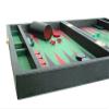 Zaza & Sacci Backgammon Board Set - (16" Leather/Microfiber Case) - Black view 2