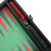 Zaza & Sacci Backgammon Board Set - (16" Leather/Microfiber Case) - Black view 3