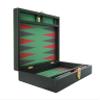 Zaza & Sacci Backgammon Board Set - (16" Leather/Microfiber Case) - Black view 4