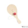 Fun Express Classic Paddle Ball Games Set of 12 - Vintage Wooden Paddle Ball Toys with String for Kids | Retro 90s Nostalgia Party Favors | Psychedelic Design Traditional Paddleball Game Set view 2