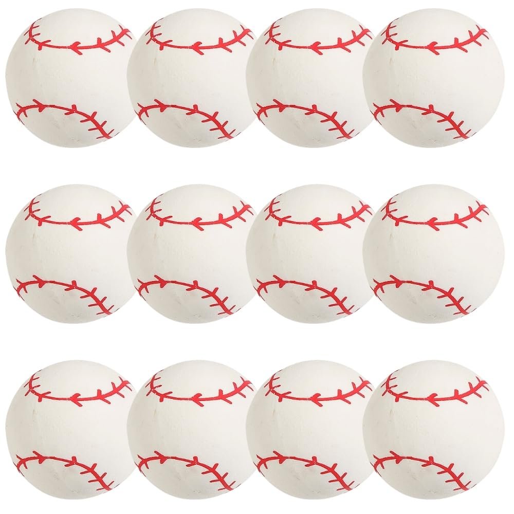 Fun Express - Baseball Bouncing Ball - Toys - Balls - Bouncing Ball - 12 Pieces