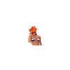 Brilliant orange velvet cowboy hat view 2