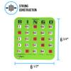 Regal Bingo Bulk Bingo Cards with Sliding Windows - Reusable Large Print Bingo Game Cards for Adults Large Group - 50 Pack, Green view 4