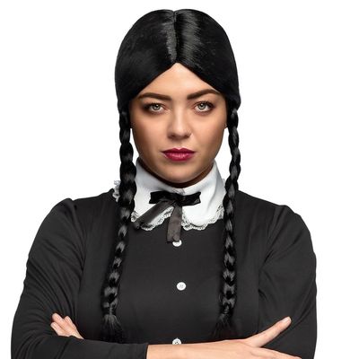 Boland 30705 86097 Secreted Wig with Braids, Black, One Size, Unisex