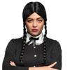 Boland 30705 86097 Secreted Wig with Braids, Black, One Size, Unisex view 1
