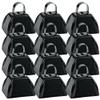 Fun Express Black Cowbells Set of 12 - Loud and Durable Cowbells for Sporting Events School Spirit Parties Celebrations and Group Cheers - Perfect for Boosting Energy and Excitement - 12 Pieces view 1