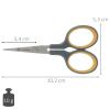 Westcott E-30444 00 4 inch Titanium Nitride Bonded Super Soft Grip Scissor, Curved - Grey/Yellow view 3