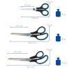 Westcott Easy Grip Soft Grip Scissor - Black/Blue (Set of 3) view 2