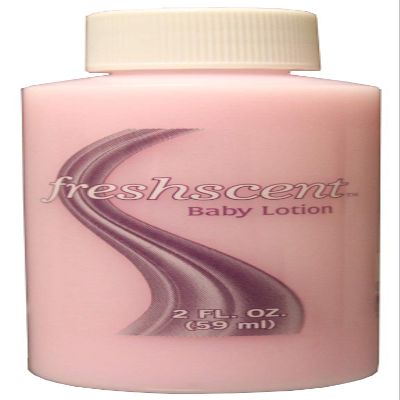 2 oz. Baby Lotion, clear bottle, USA