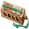 Crazy Four Brain Teaser Wooden Puzzle view 1