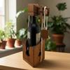 Think-n-Drink Fun Bottle Gift Lock Challenge Puzzle Game Wood Brain Teaser for Adults Party and Gathering view 4