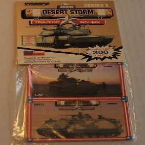 1991 Desert Storm Trading Cards Pack of 12 : Armor