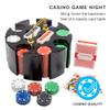 Brybelly Poker Chips - Poker Set with Wood Carousel Case for Casino Party, Texas Holdem, Blackjack and Family Game Night - 200 Count view 2