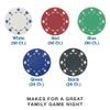 Brybelly Poker Chips - Poker Set with Wood Carousel Case for Casino Party, Texas Holdem, Blackjack and Family Game Night - 200 Count view 4