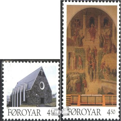 Denmark - Faroe Islands 308-309 (Complete.Issue.) unmounted Mint/Never hinged ** MNH 1996 Christian Church (Stamps for Collectors) Christianity