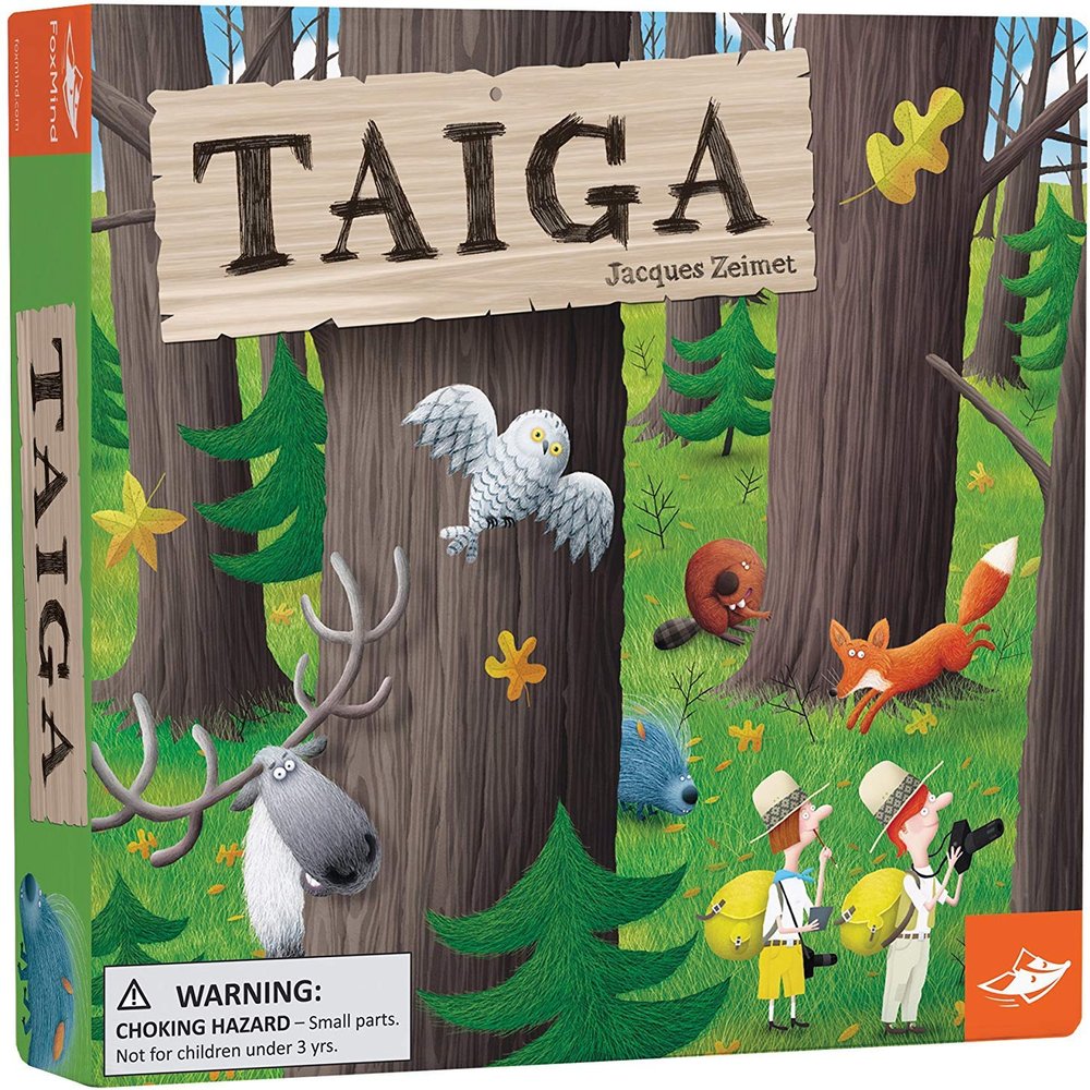 FoxMind Games: Taiga, Animal Themed Memory Board Game for Kids Ages 5+, an Award Winning Kids Game for 2-6 Players, 15 Minutes
