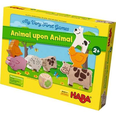 HABA My Very First Games - Animal Upon Animal Wood Stacking Game (Made in Germany)