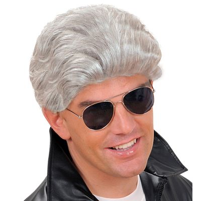 WIDMANN Greaser Grey Wig for Hair Accessory Fancy Dress