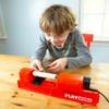 PLAYmake Kids 4-in-1 Woodshop Carpentry Cool Tool with Jigsaw, Lathe, Drill Press, Sander, Power Supply, Safety Goggles, Extra Supplies, and Deluxe Project Book view 2