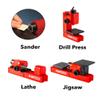 PLAYmake Kids 4-in-1 Woodshop Carpentry Cool Tool with Jigsaw, Lathe, Drill Press, Sander, Power Supply, Safety Goggles, Extra Supplies, and Deluxe Project Book view 3