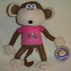 13" Bobby Monkey with Pink Shirt Plush Stuffed Animal Toy view 1