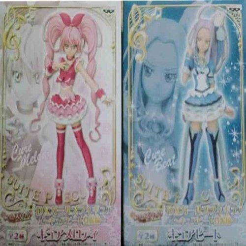 Banpresto Sweet Pretty Cure Action Figure - Cure Beat - Anime - 2 Pack - Pink Plastic Cat Theme - DX Collection