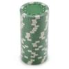 (50) 11.5 Gram Striped Dice Green Chips view 2