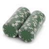 (50) 11.5 Gram Striped Dice Green Chips view 4
