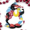 Penguin Mardi Gras Beads New Orleans Carnival Lousianna Cajun Creole Party view 2