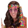 WIDMANN Lennon In Polybag - Brown Wig for Hair Accessory Fancy Dress view 1