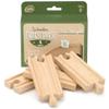 Conductor Carl Wood Train Track Expansion Packs| Compatible with Most Train Tracks| 3.5" Straight Tracks -1 Count (Pack of 4) view 1